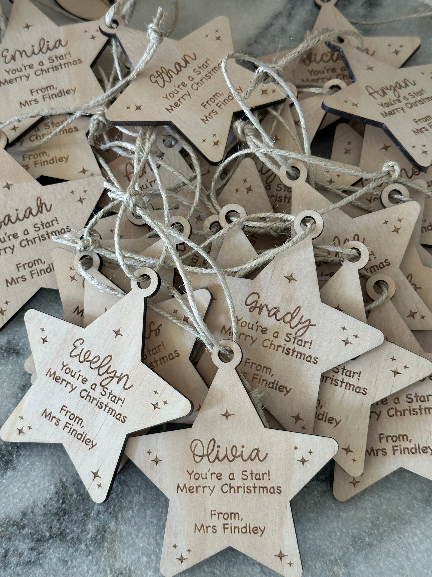 Star Teacher Class Christmas Gift