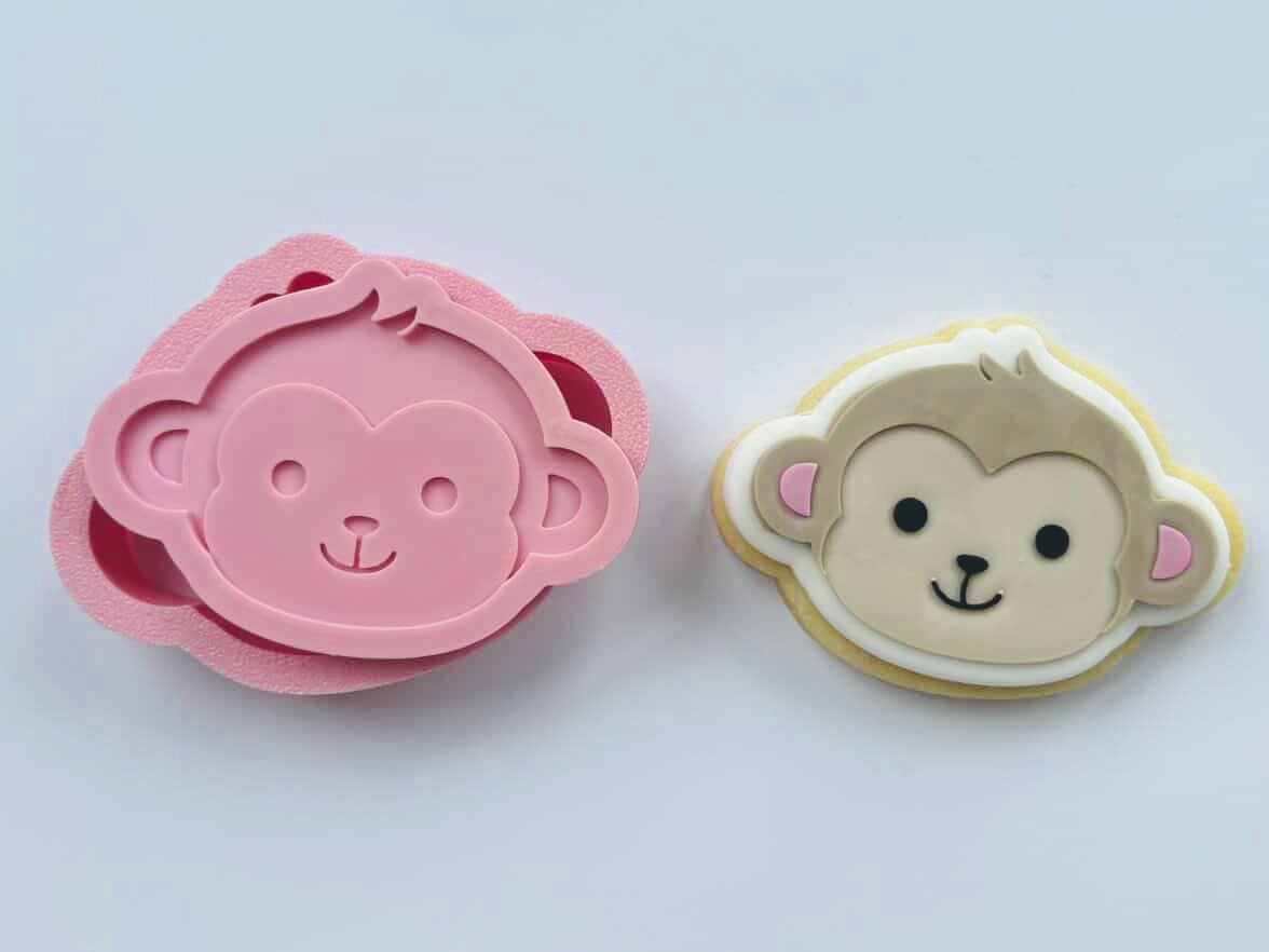 Cheeky Monkey Cookie Stamp & Cutter | One Party Animal