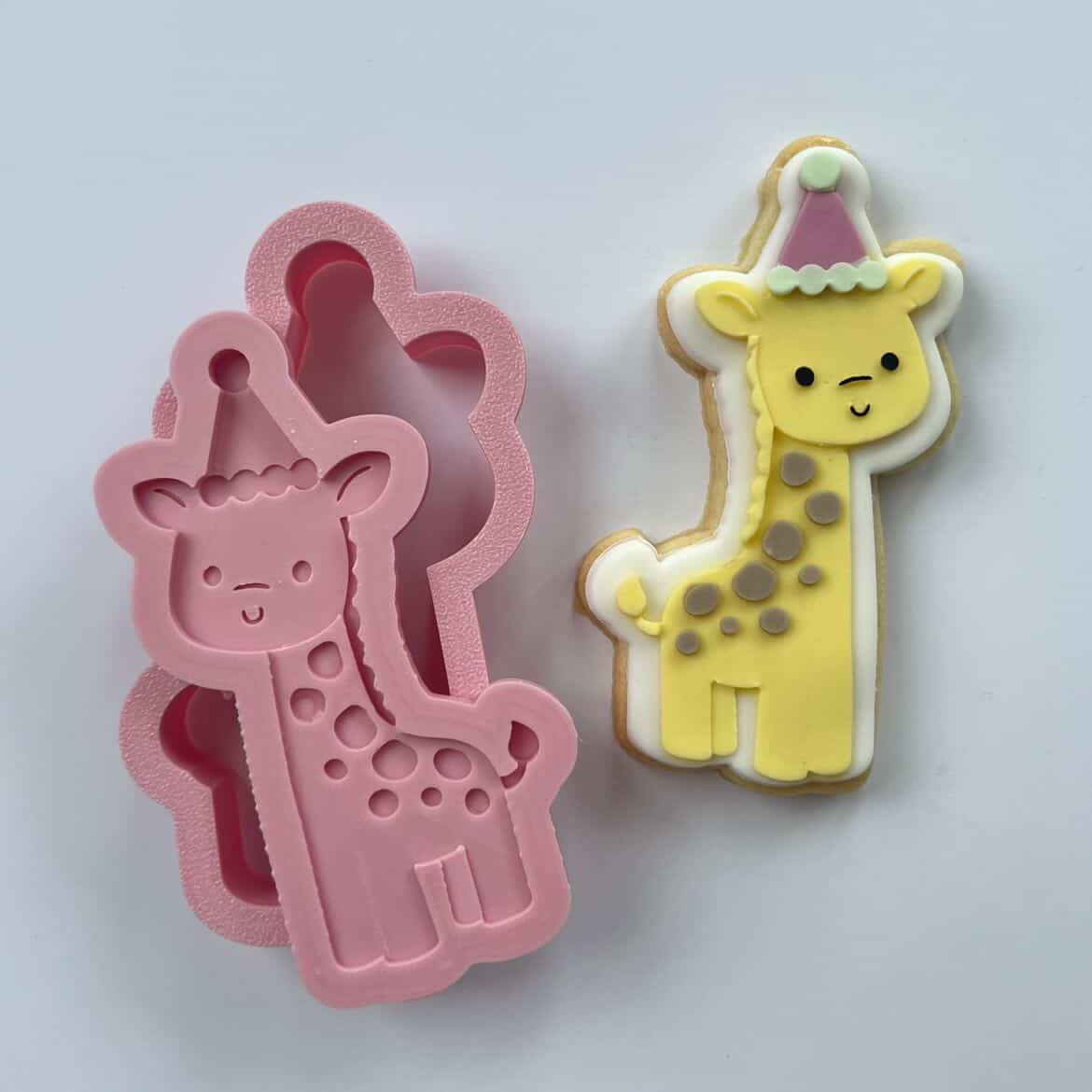 Giraffe with Party Hat Stamp & Cutter | One Party Animal