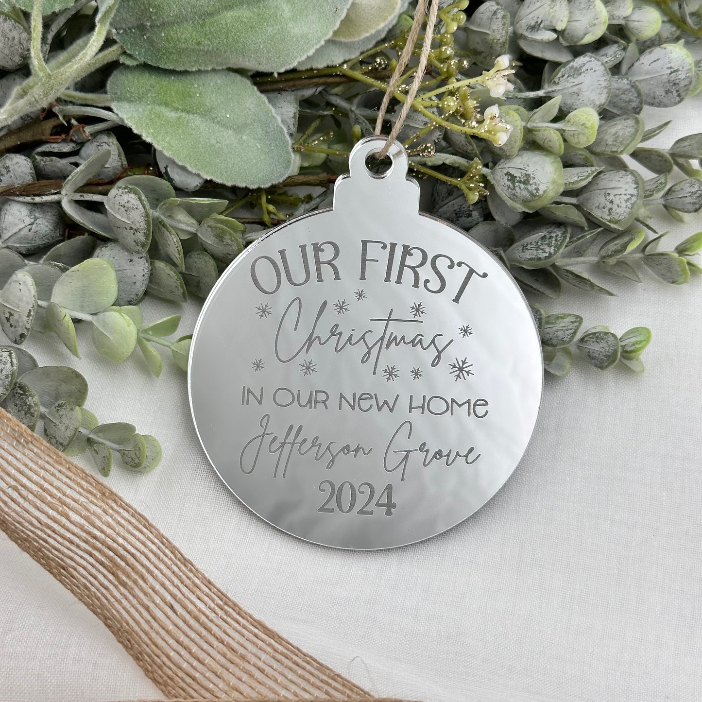 First Christmas in Our New Home Bauble