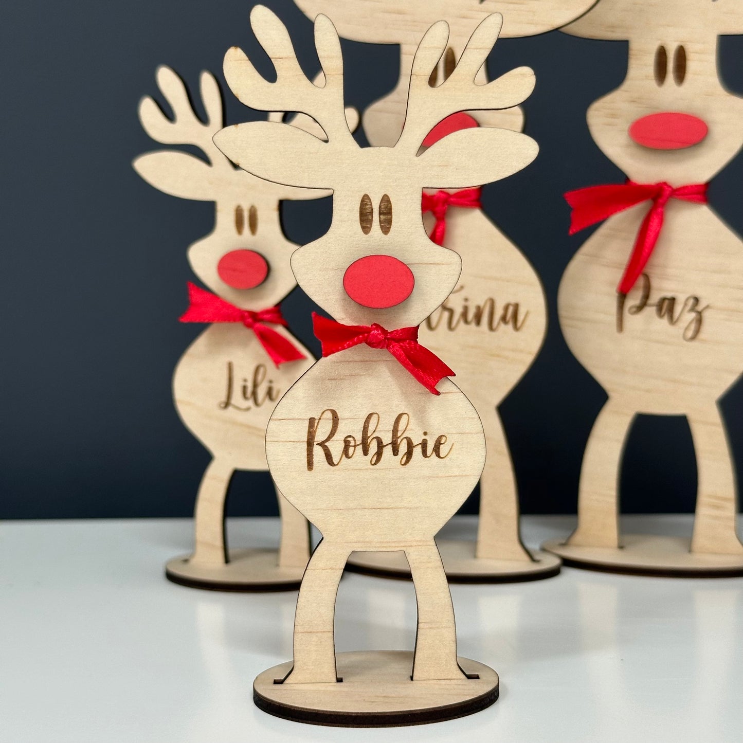 Personalised 3D Freestanding Reindeer