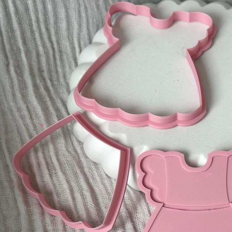 Christening Gown Cookie Stamp & Cutter