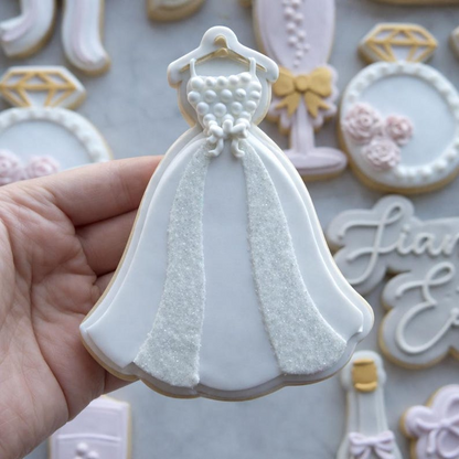 Wedding Dress Cookie Stamp & Cutter