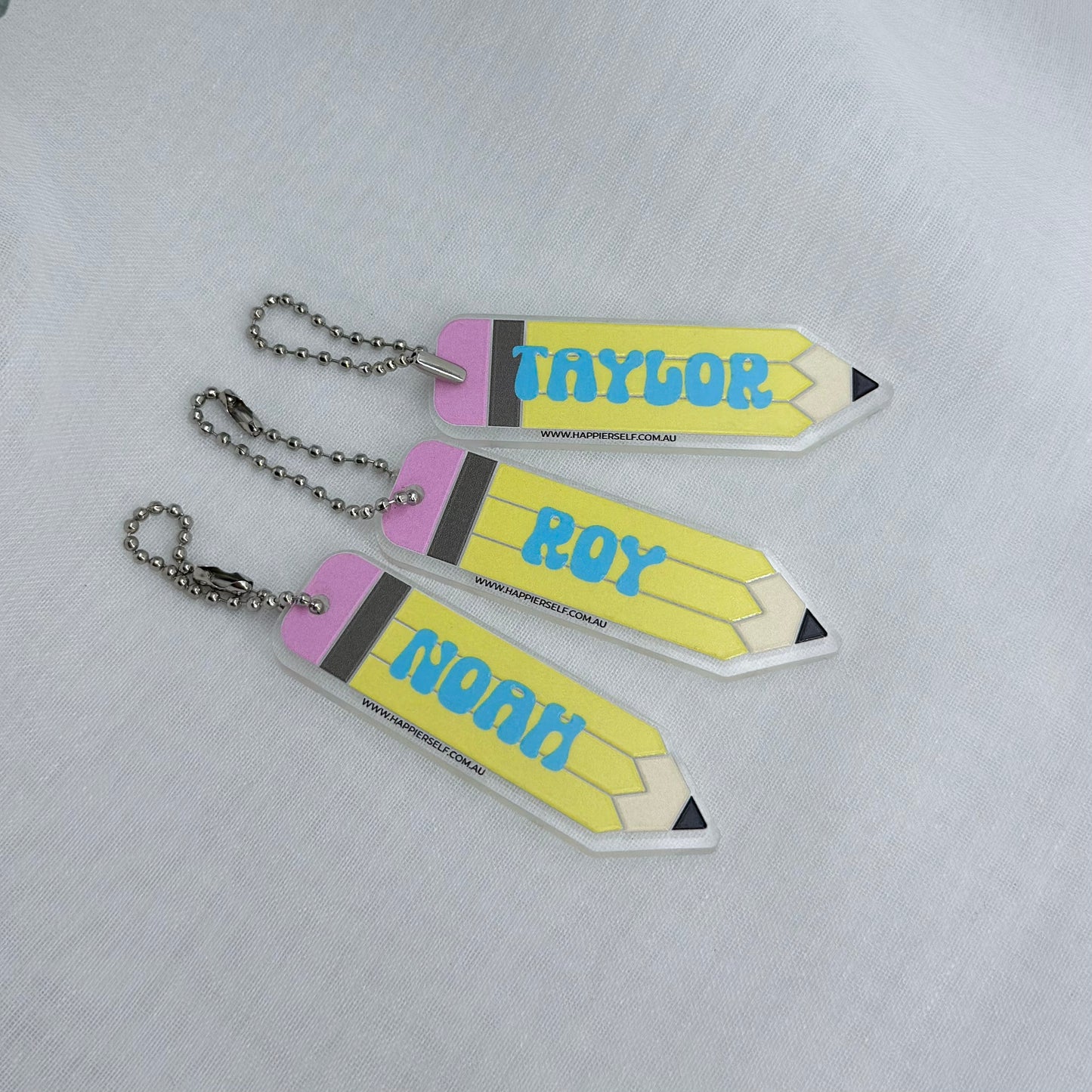 Pencil Shaped Keyring Teacher Class Gift