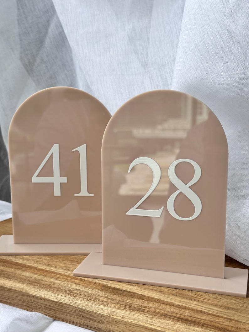 Acrylic Table Numbers