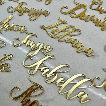 Adhesive 3D Acrylic Name - Maximum 65mm (H) x 170mm (L)