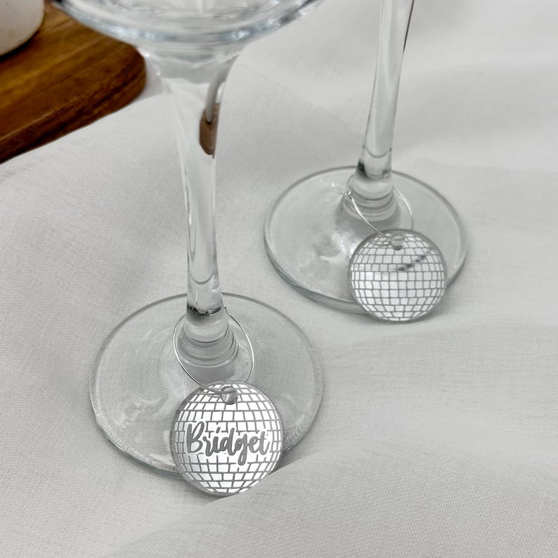Dicso Ball Acrylic Drink Charm