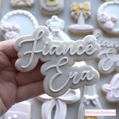 Fiance Era Cookie Stamp & Cutter