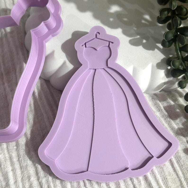 Wedding Dress Cookie Stamp & Cutter
