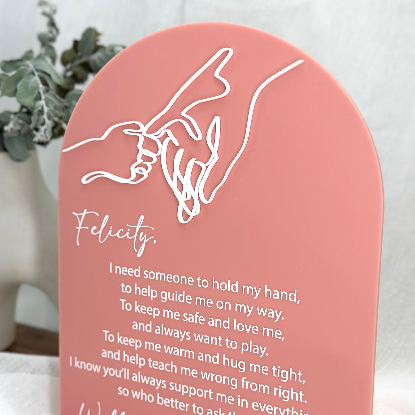 Godparent Proposal Plaque - Acrylic