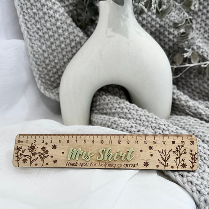 Personalised 3D Ruler Teacher Gift