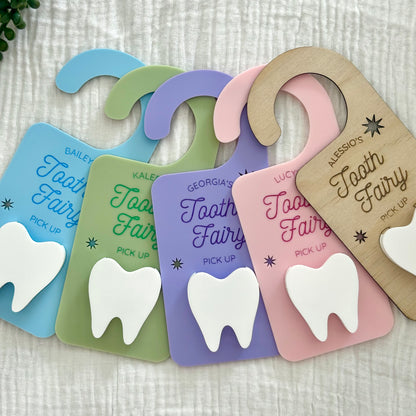 Personalised Tooth Fairy Pick Up Door Sign