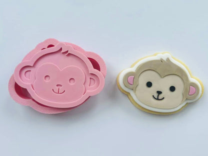 Cheeky Monkey Cookie Stamp & Cutter | One Party Animal