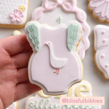 Goose Romper Cookie Stamp & Cutter