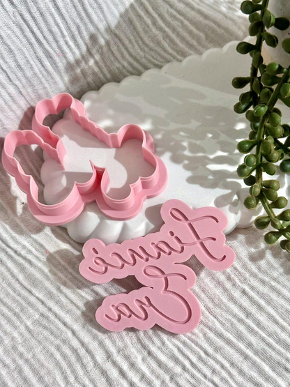 Fiance Era Cookie Stamp & Cutter