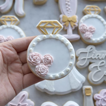 Engagement Ring Cookie Stamp & Cutter