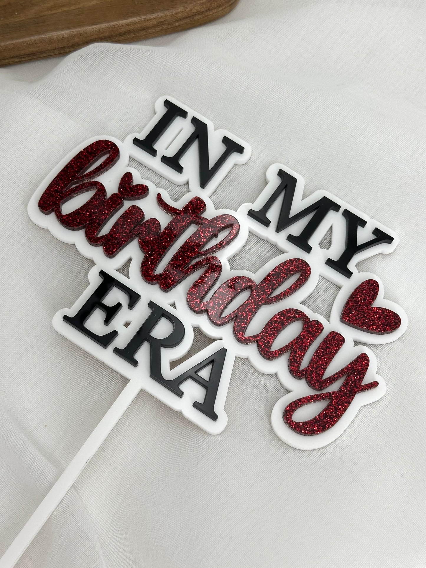 In my Birthday era Acrylic Cake Topper