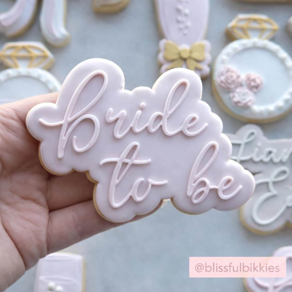 Bride to Be Cookie Stamp & Cutter