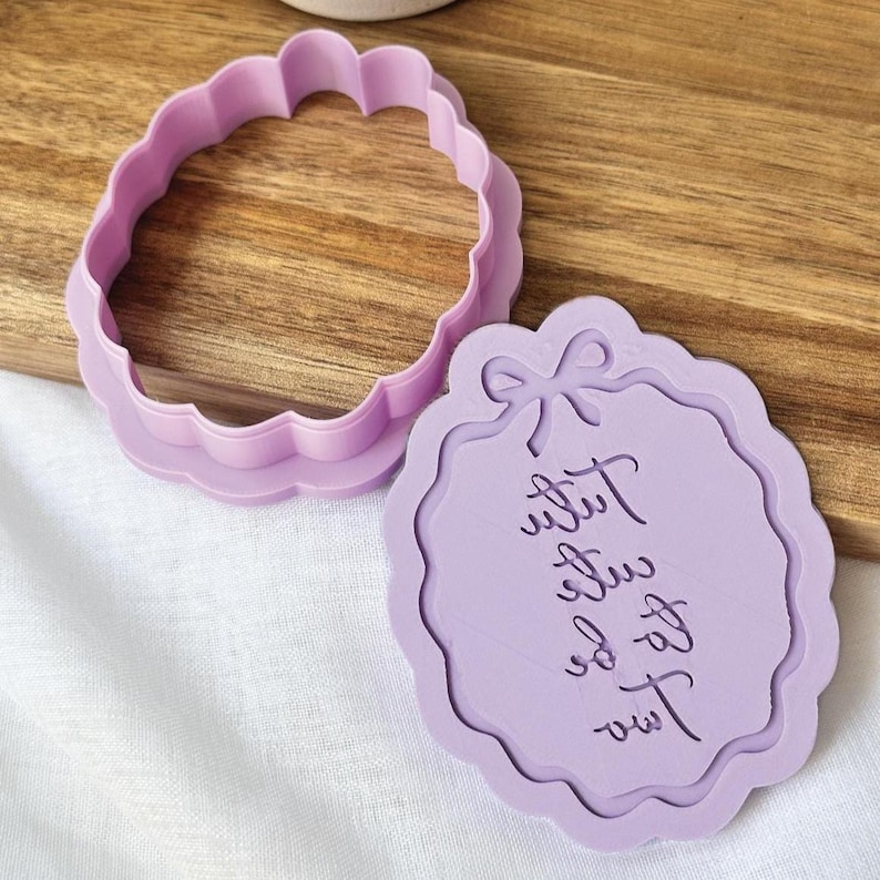 Tutu Cute to be Two Cookie Stamp & Cutter