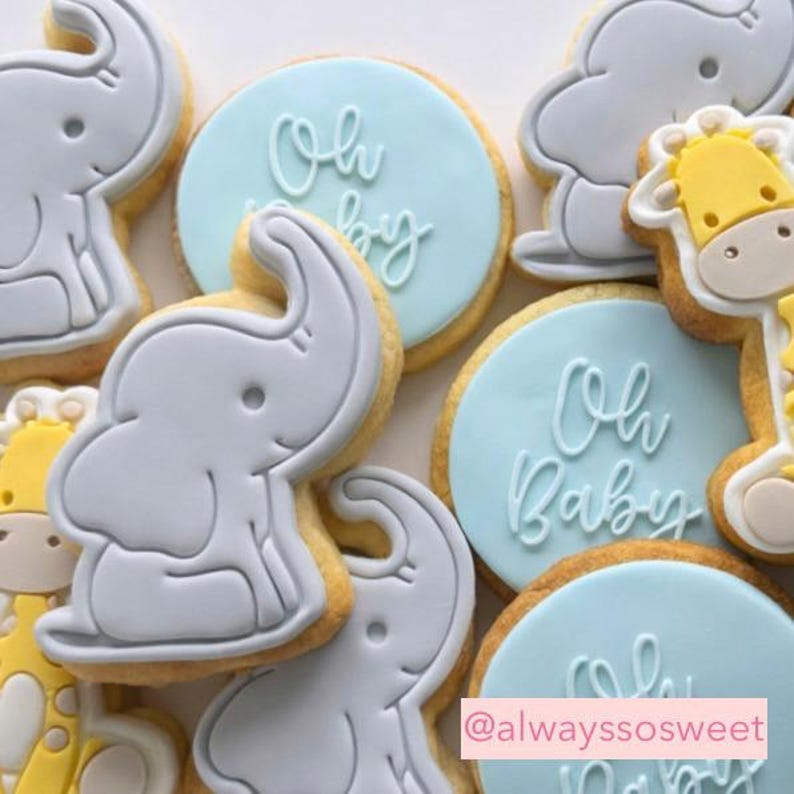 Elephant Cookie Stamp & Cutter