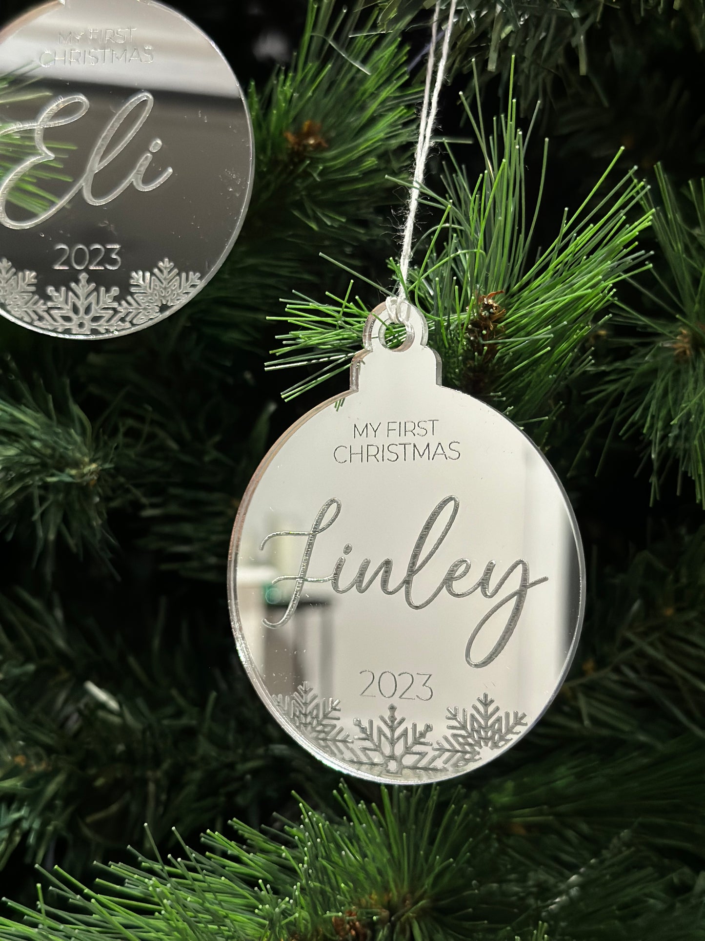 Personalised First Christmas Bauble