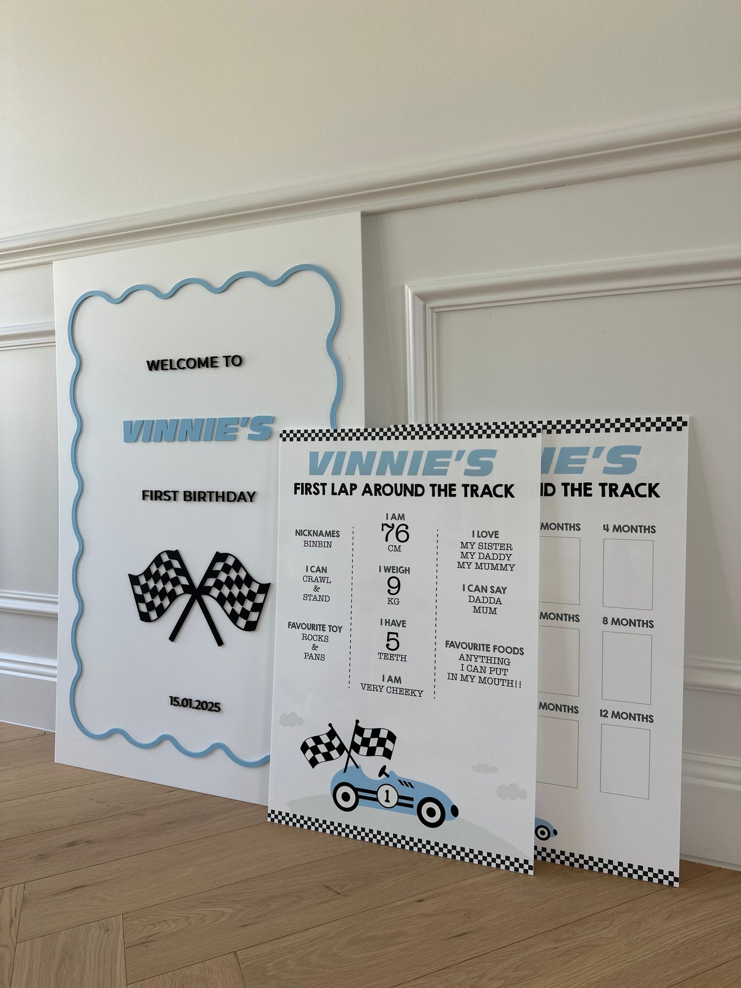 Classic Racing Themed Party Welcome Sign