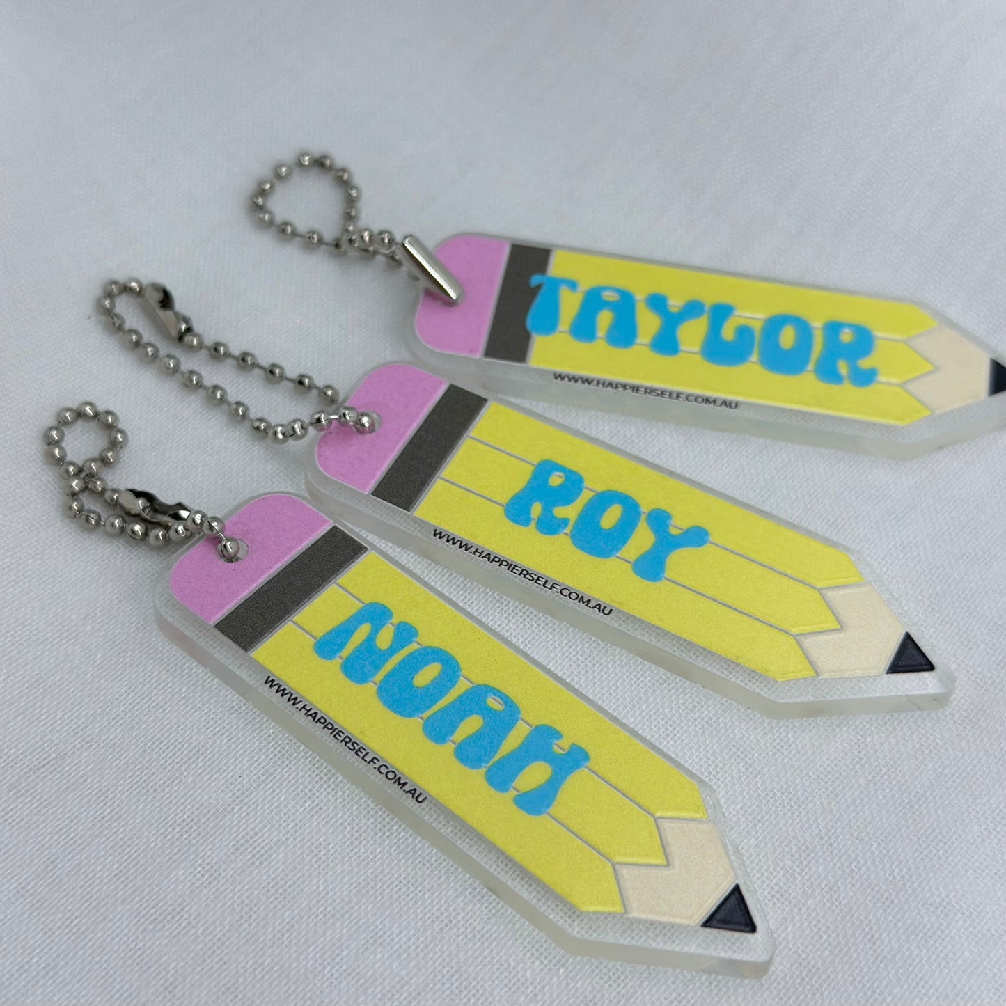 Pencil Shaped Keyring Teacher Class Gift