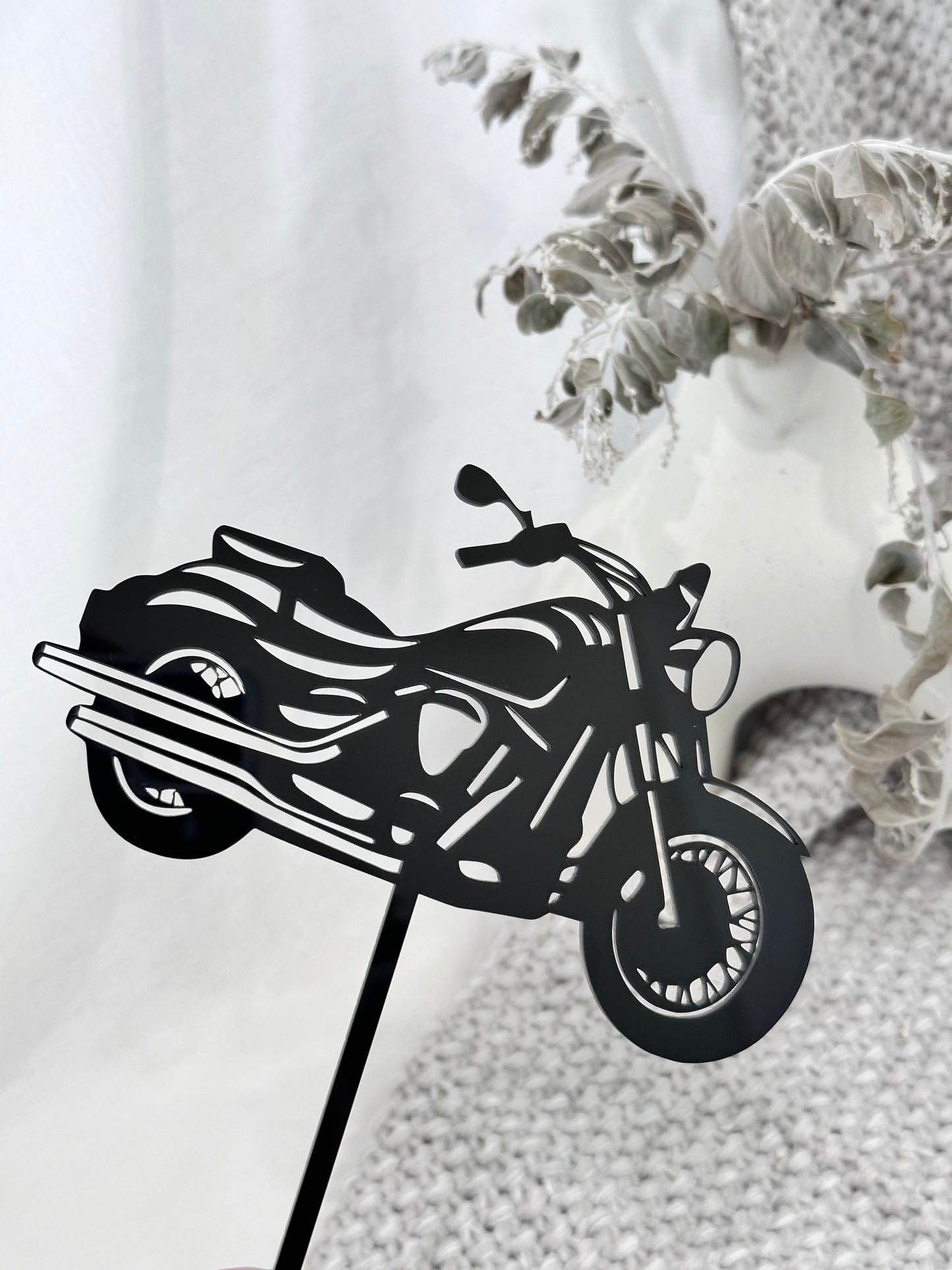 Indian Motorbike Acrylic Cake Topper