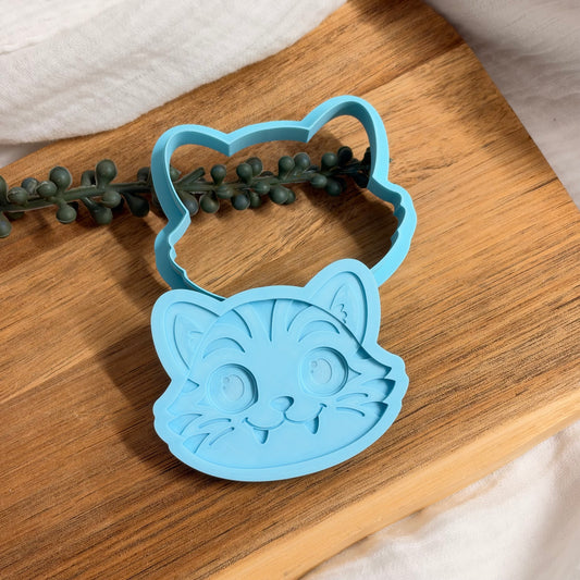Kpop Demon Hunters - Huntrix Derpy Tiger (Cat) Cookie Stamp & Cutter
