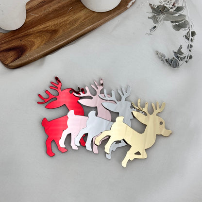 Reindeer Bauble Shaped Acrylic Blank