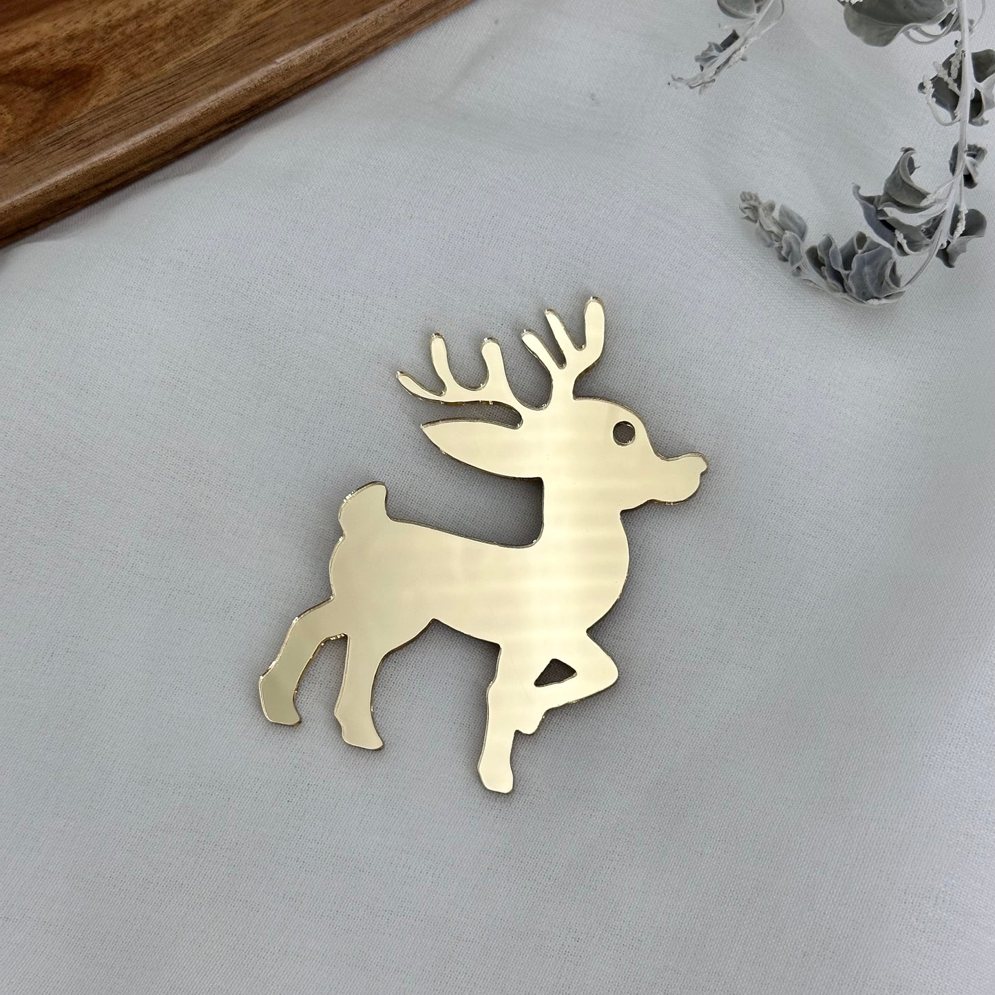 Reindeer Bauble Shaped Acrylic Blank