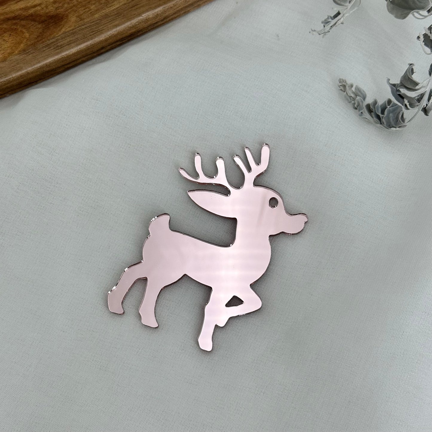 Reindeer Bauble Shaped Acrylic Blank