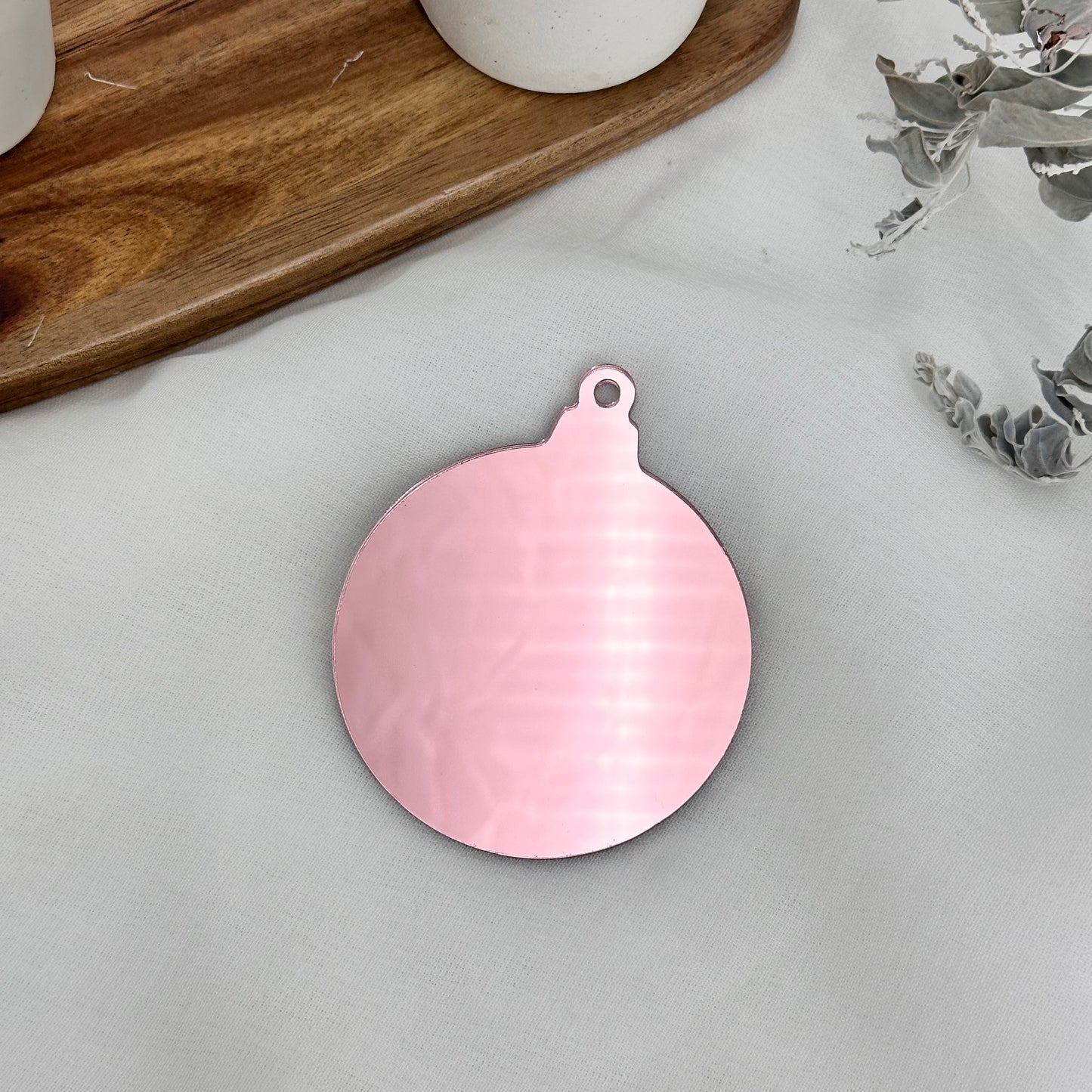 Christmas Bauble Shaped Acrylic Blank