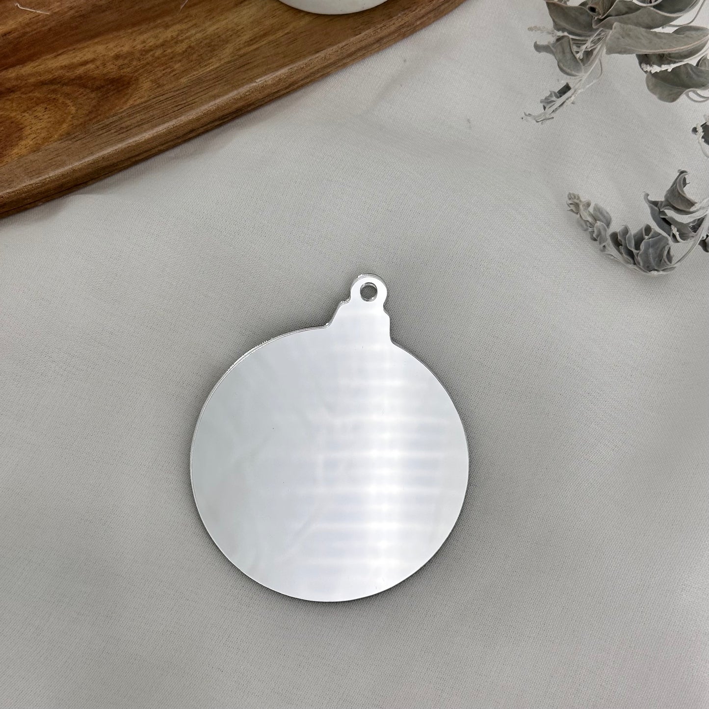 Christmas Bauble Shaped Acrylic Blank