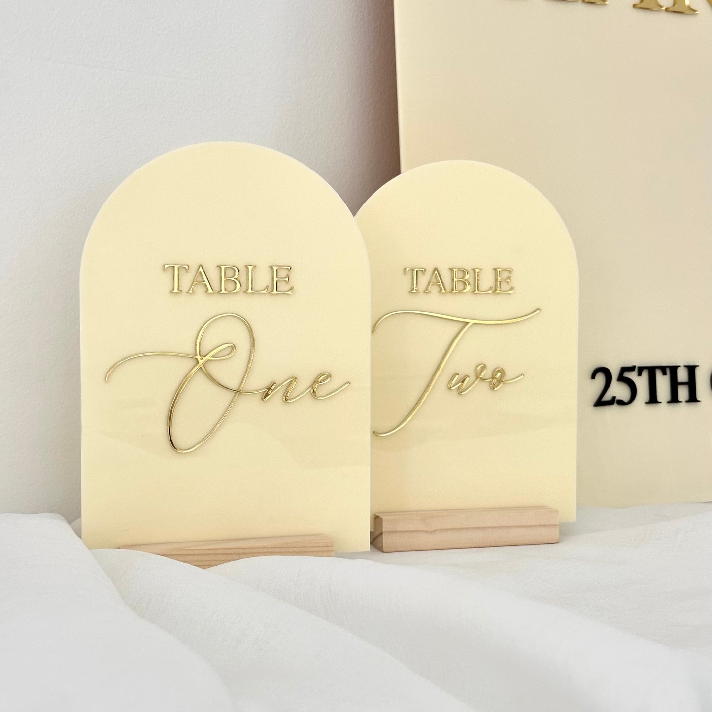 3D Acrylic Table Numbers