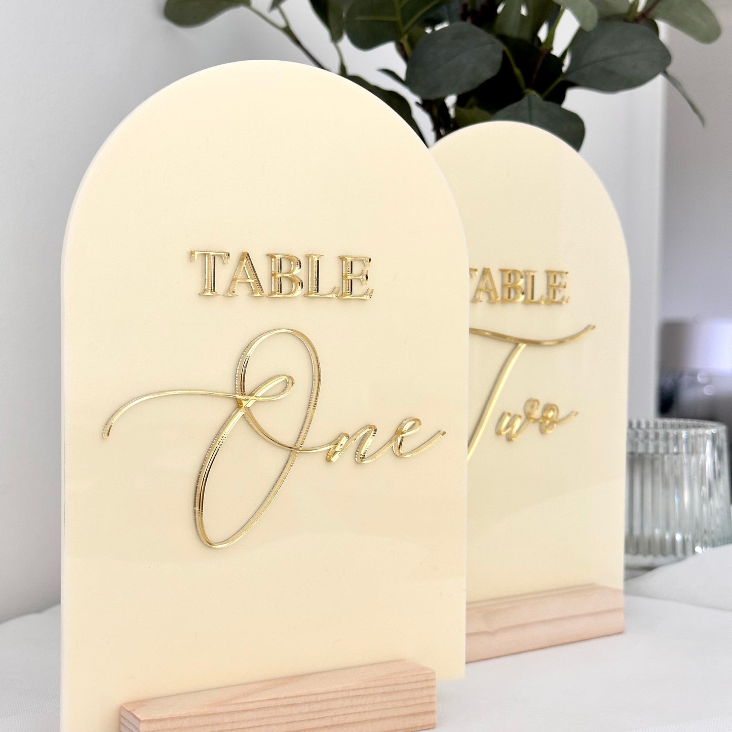 3D Acrylic Table Numbers