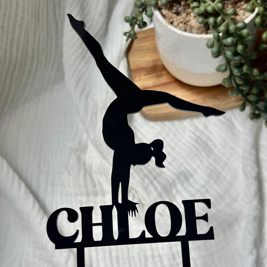 Custom Gymnastics Cake Topper