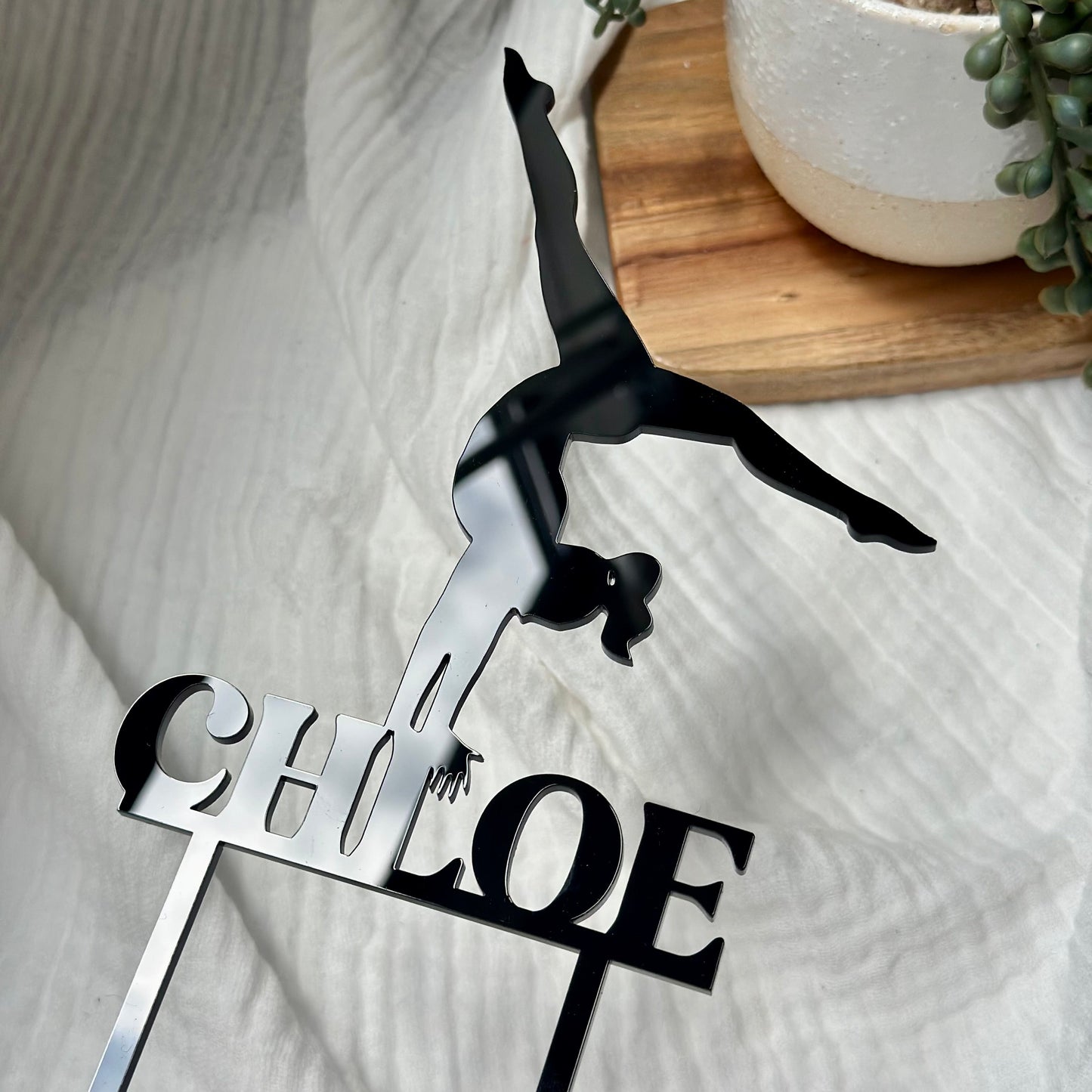 Custom Gymnastics Cake Topper
