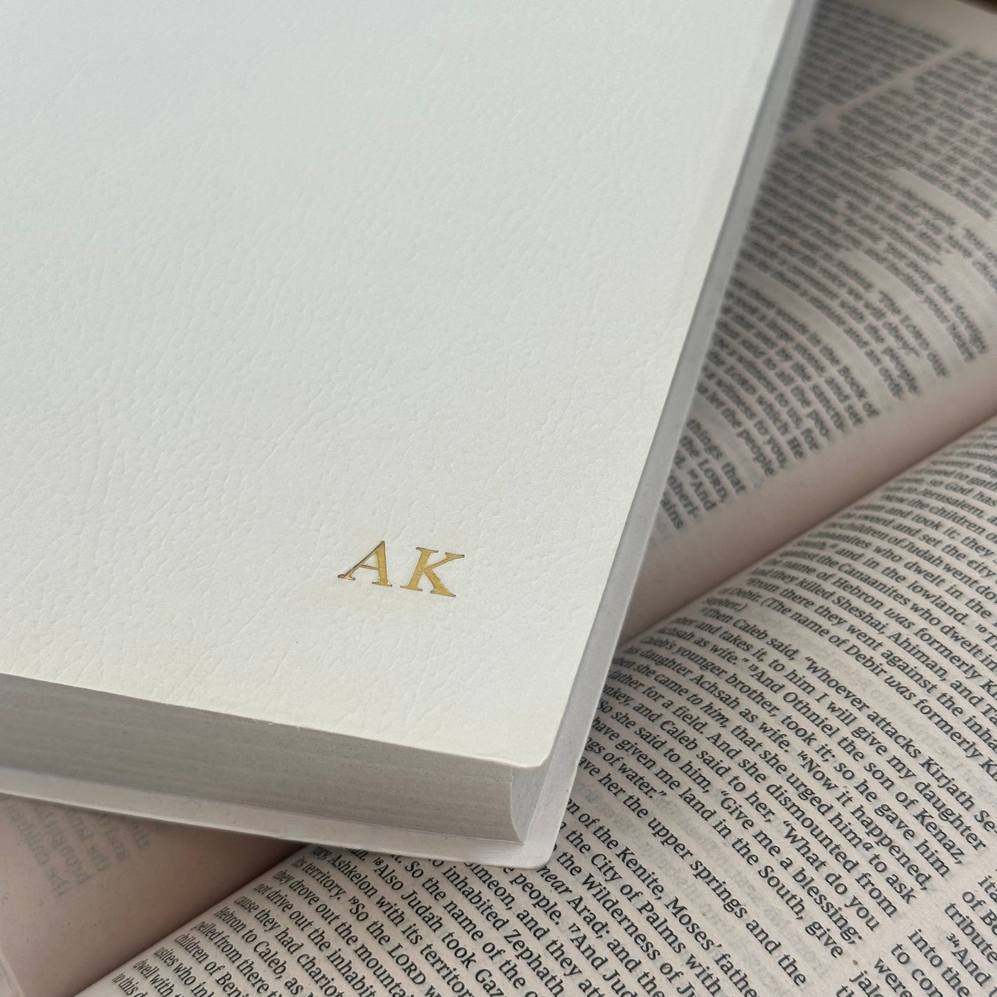 Personalised Holy Bible with Gold Monogram | Custom Initials Christening or Baptism Gift