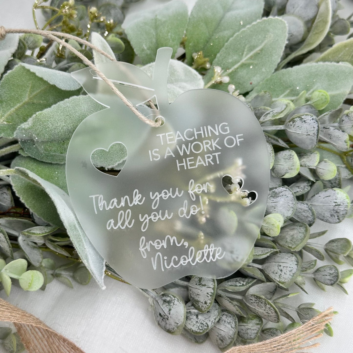 Teacher Thank You Gift Christmas Decoration