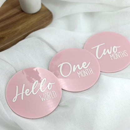 Acrylic Milestone Cards | Set of Thirteen