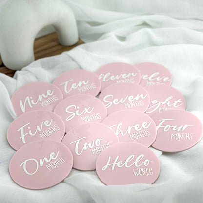 Acrylic Milestone Cards | Set of Thirteen