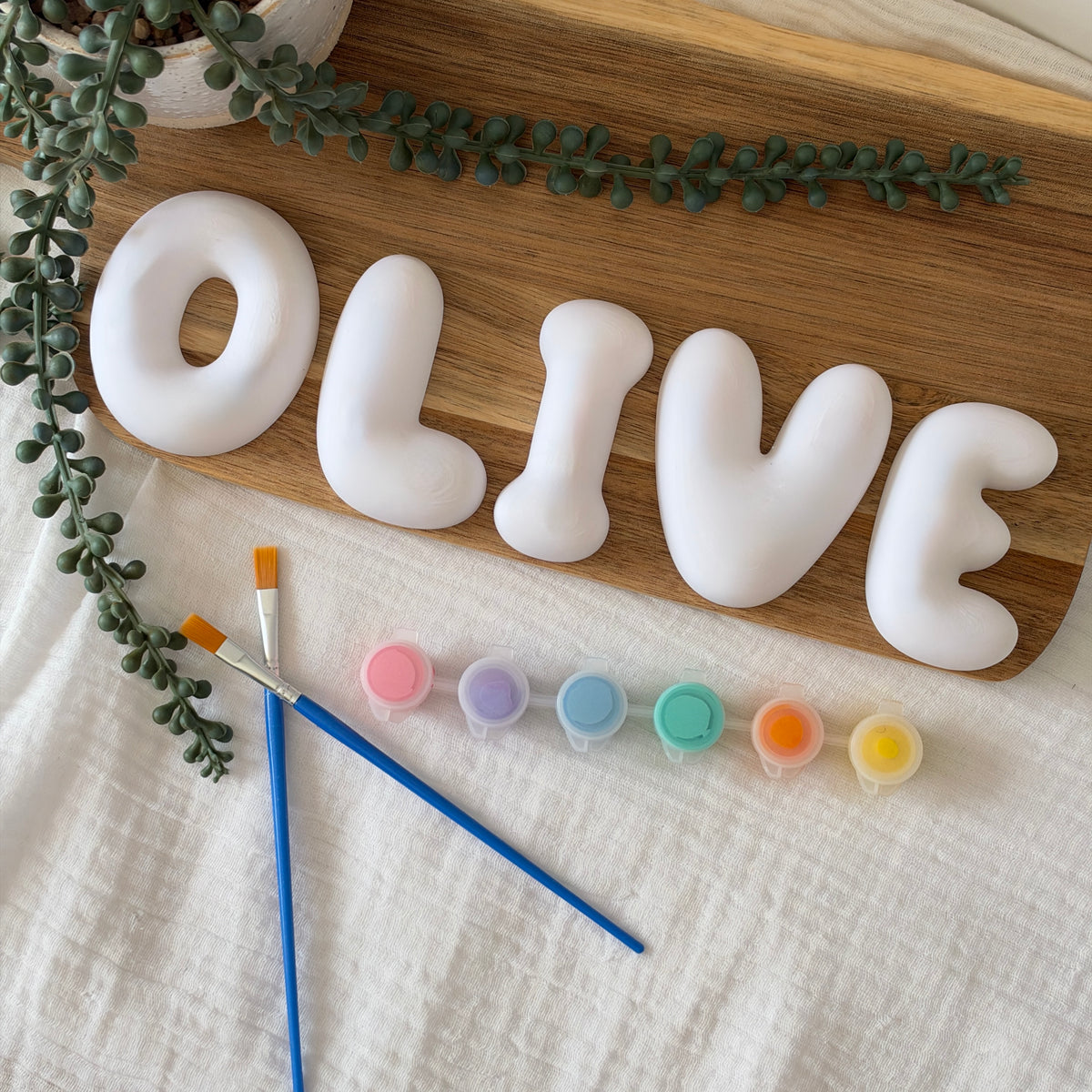 Paint Your Own 3D Bubble Letter Kit