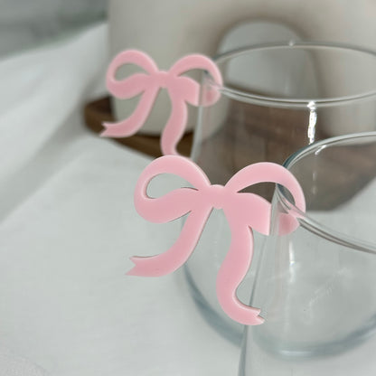 Ribbon Shaped Acrylic Drink Tag
