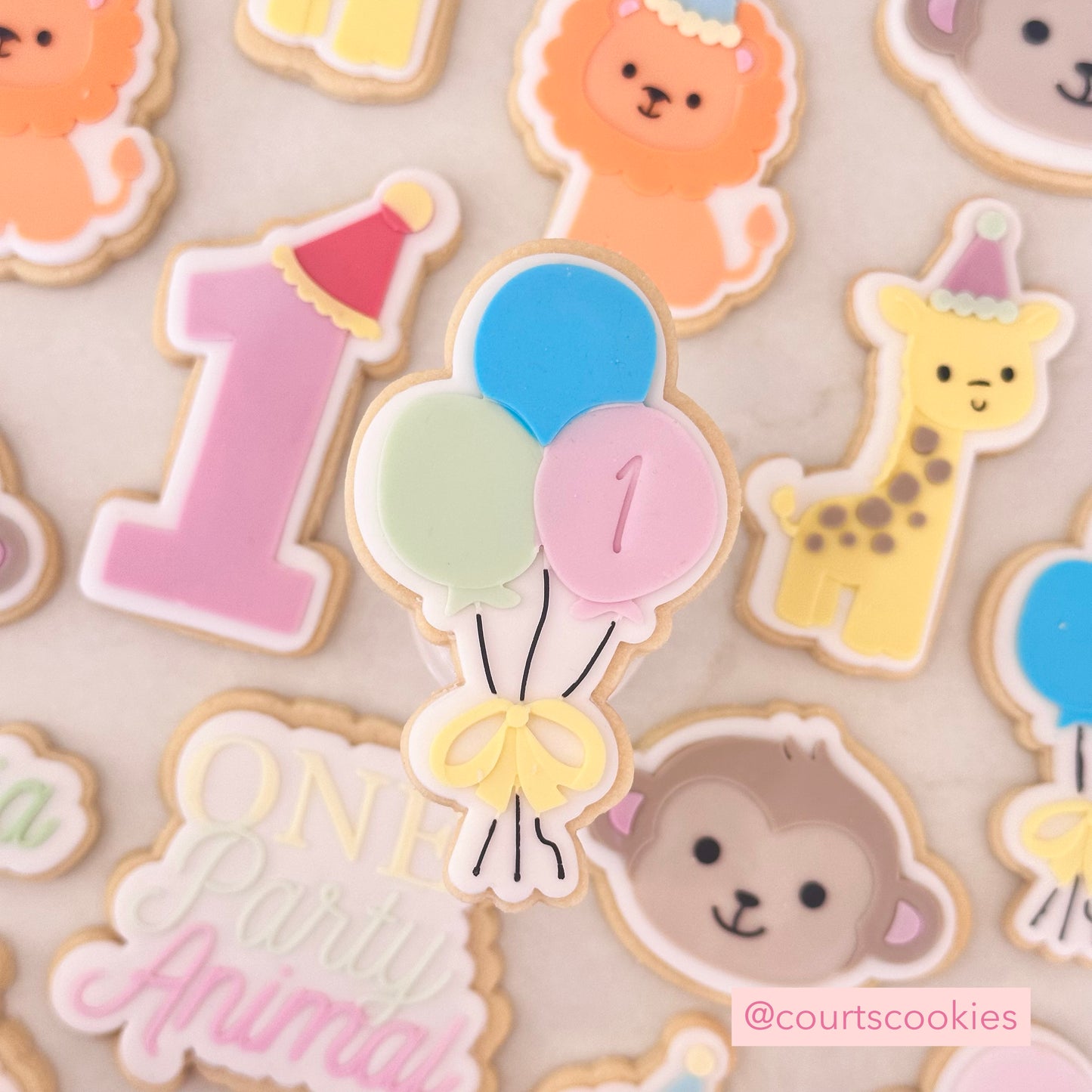 Bunch of Balloons Cookie Stamp & Cutter | One Party Animal