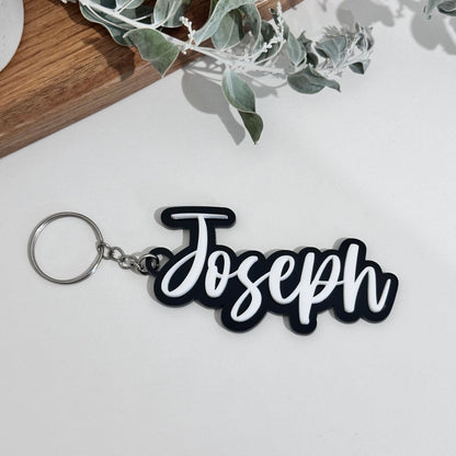 Double Layered Acrylic Keychain