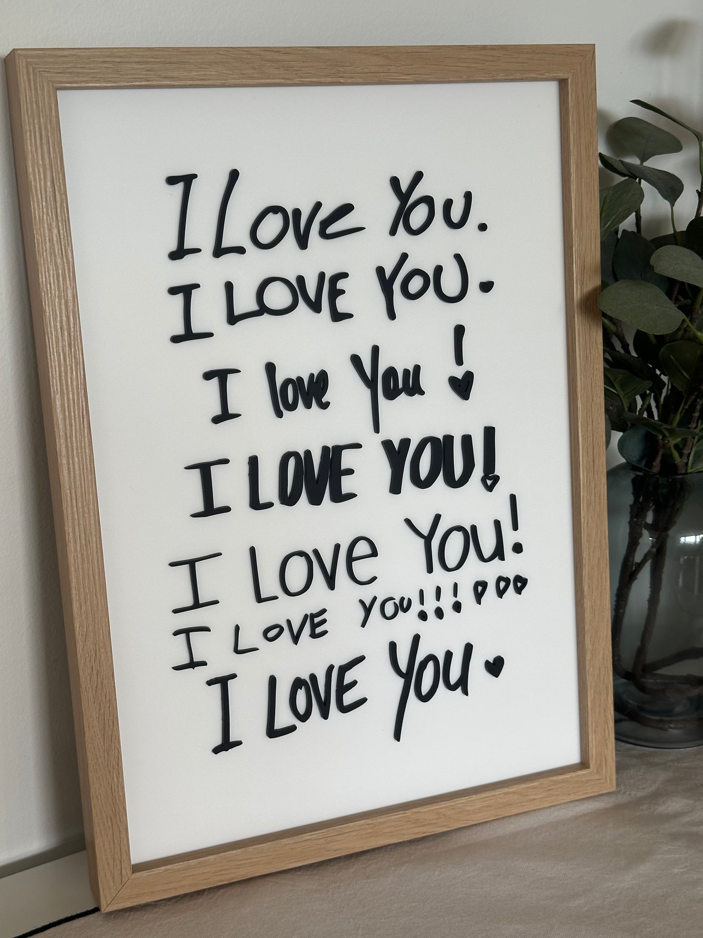 Handwriting Acrylic Keepsake Frame