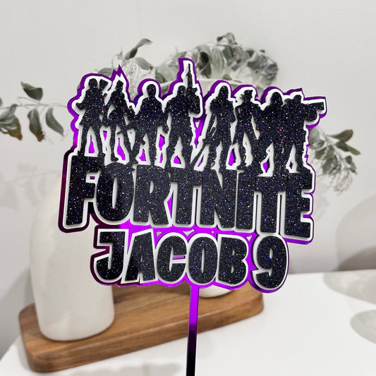 Fortnite Name Cake Topper