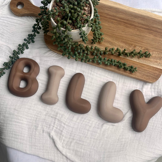Custom 3D Printed Bubble Letters