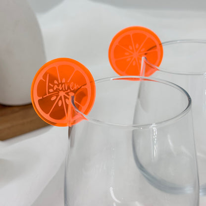 Aperol Spritz Acrylic Drink Tags